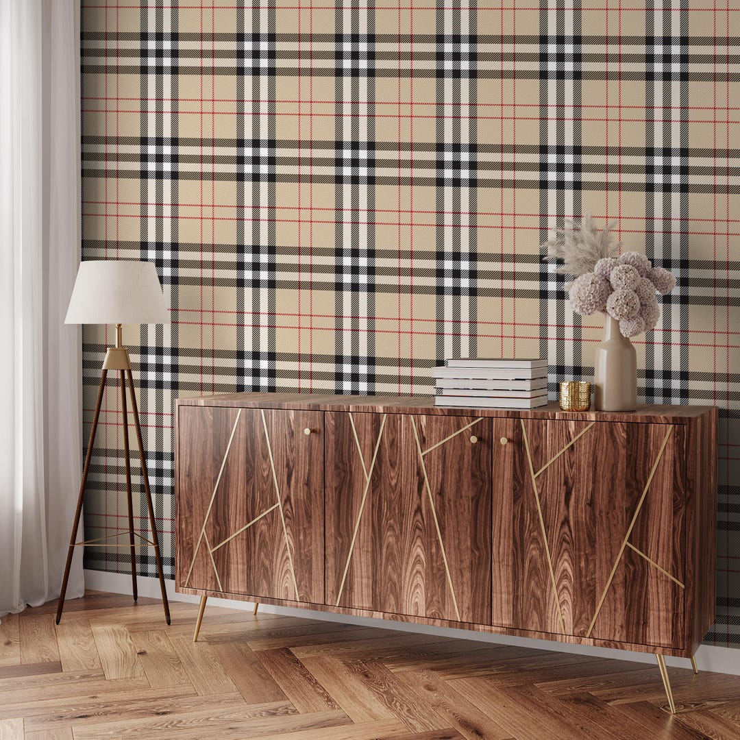 Plaid Peel And Stick Wallpapernull
