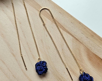 Pearl drop earring pearl drop earring long chain pearl earring through chain earring