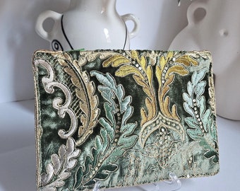 Etui met ritssluiting, groene tas, groene etui met ritssluiting, make-uptas, opbergtas, bloemenzakje, opbergtas voor grote tas