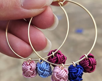 Creole pearl earring creole pearl dangling colorful creole pearl miyuki creole pearl handwoven fine gold ring fabric pearl