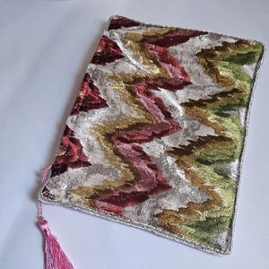 Rosa Reißverschlusstasche bunte Reißverschlusstasche Make-up-Tasche Aufbewahrungstasche Handtasche Blumentasche Aufbewahrungstasche für große Tasche