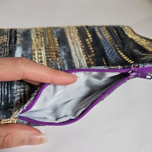 Blaues flaches Kit, blaue Reißverschlusstasche, Make-up-Kit, Aufbewahrungstasche, Kit für große Tasche, Aufbewahrungsset