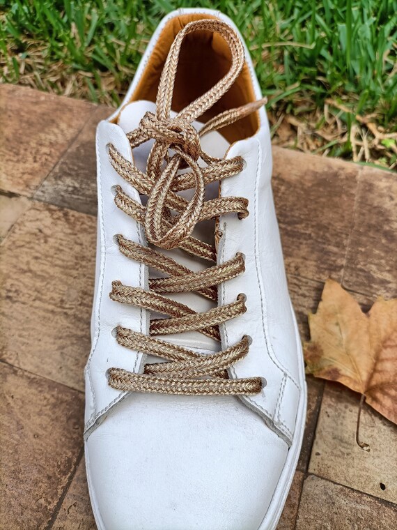 Lacet basket blanche lacet bronze rond lacet bronze derby lacet bronze chaussure cordon chaussure bronze lacet brillant femme cadeau Etsy France