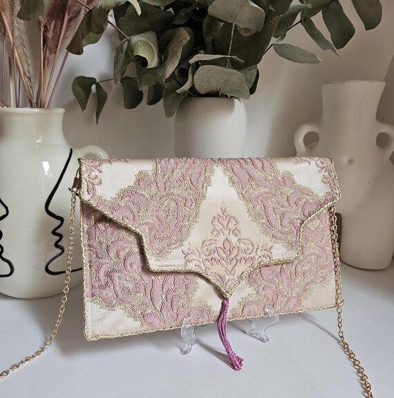 Clutch de boda rosa empolvado ideal para una ceremonia regalo de cumpleanos para mama mejor amiga o testigo de boda Etsy Mexico