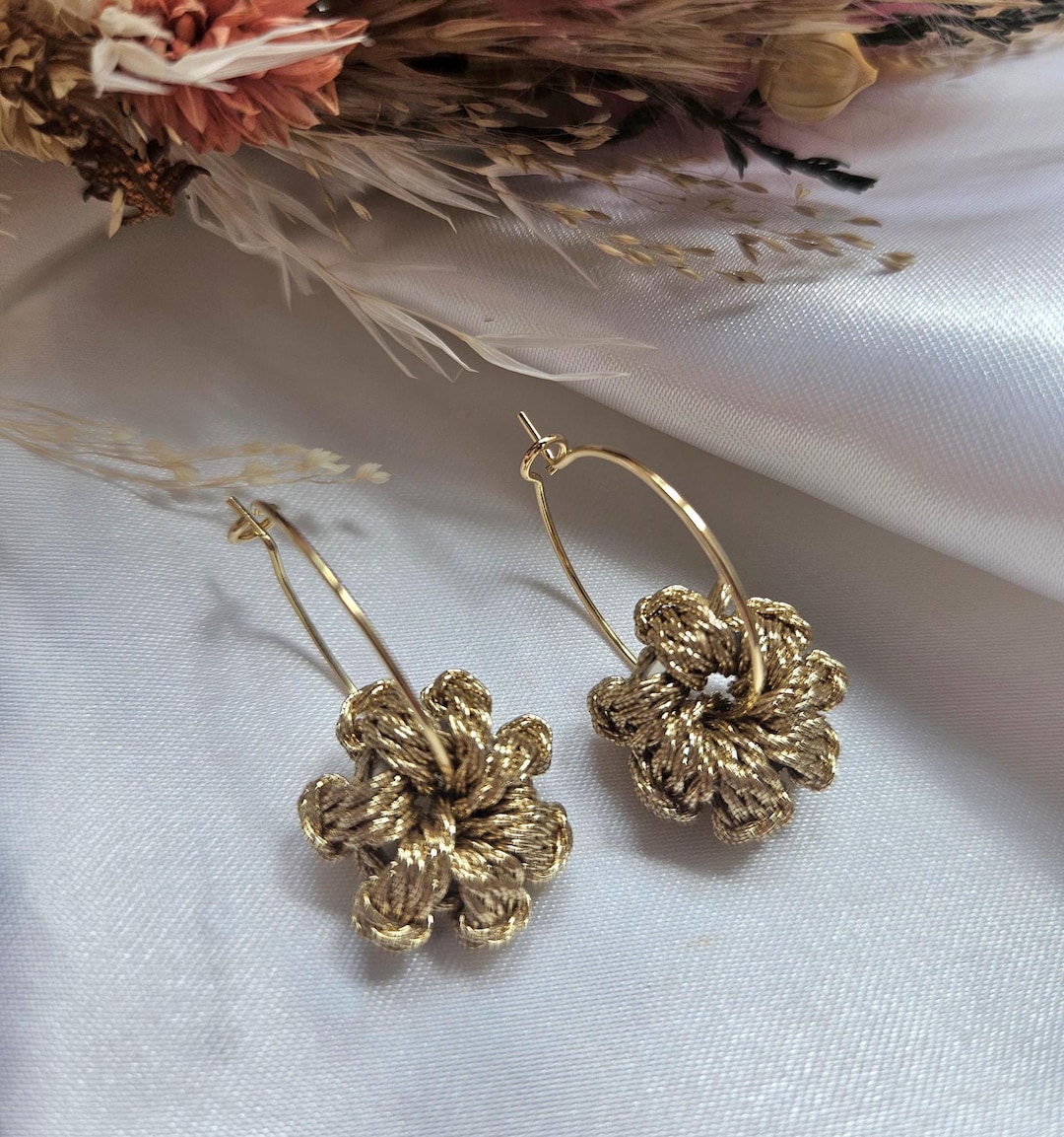 EARRINGS CREOLE *SKULL* (PAIR), STAINLESS STEEL
