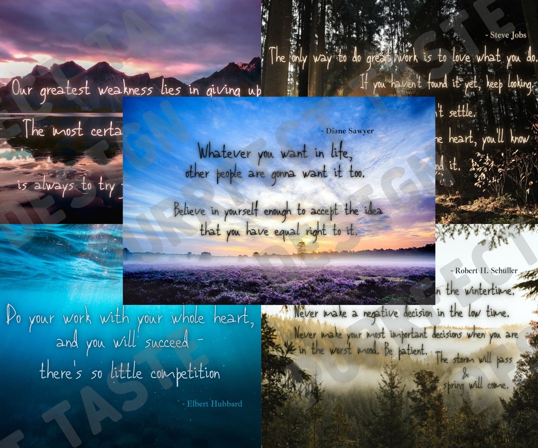 Motivational Wall Art Print Quote Artwork Inspirational Saying Etsy