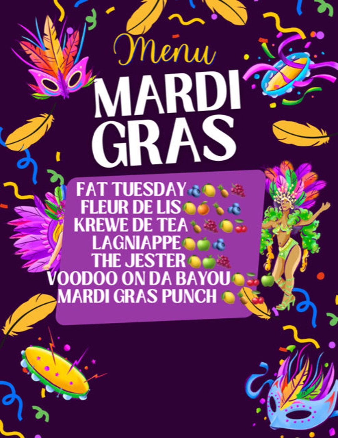 mardi gras loaded tea recipe