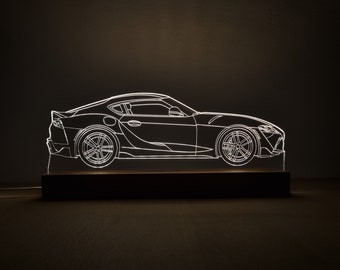 JDM Car I Autoliebhaber Geschenk für Männer I LED-Lampe Car I Sport Car Design Led I car from Japan I  Gift for Boyfriend