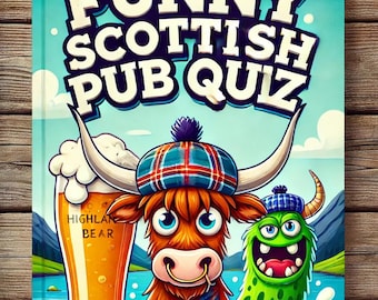 Ultimate Scottish Pub Quiz Printable - Burns Night Special with 50 Questions Across 5 Scottish-Themed Rounds