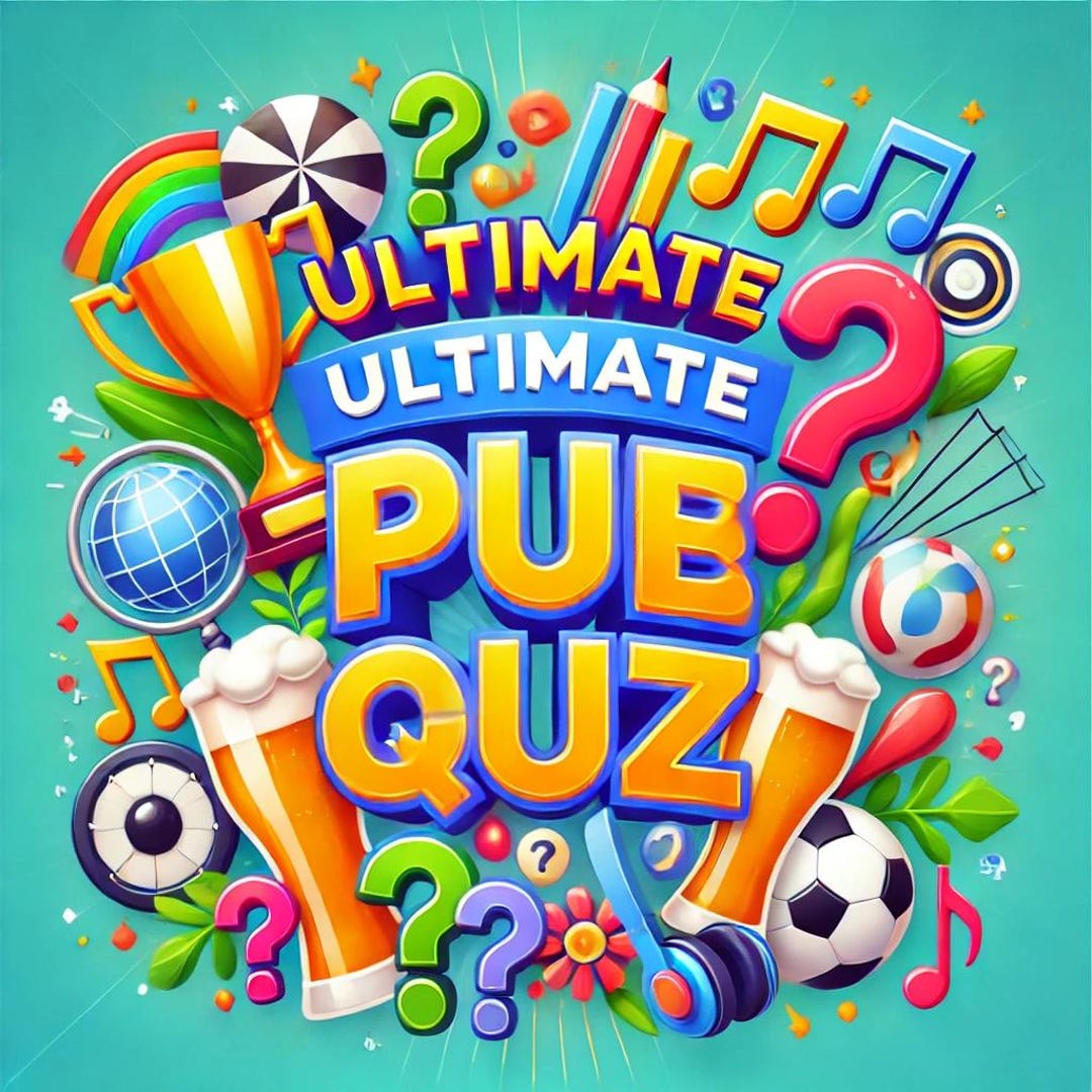 Ultimate Pub Quiz 2025 Printable - 50 Fun Questions, 5 Rounds: Politics