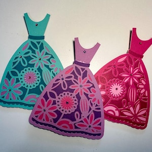 Porte-cartes cadeau (robe de princesse)