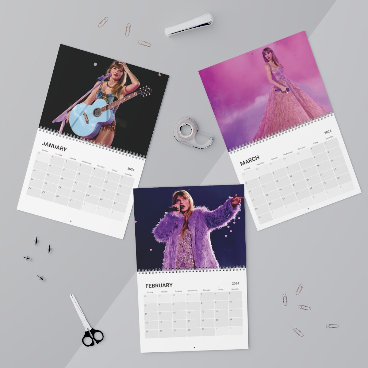 Taylor 2024 Calendar Eras Tour Concert, Taylor Music/Songs sold by