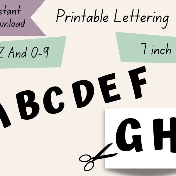 Bulletin Board, Classroom Lettering, Letters for Display Boards, Personalised Banner, Display Board Letters, Printable Letters, Bold Letters