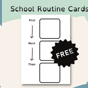 School Routine Visual Timetable, School Daily Schedule, Routine Cards ...