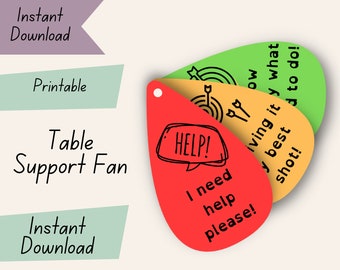 Table Support Cards, Help Cards, I Need Help!, Classroom Resource - Etsy