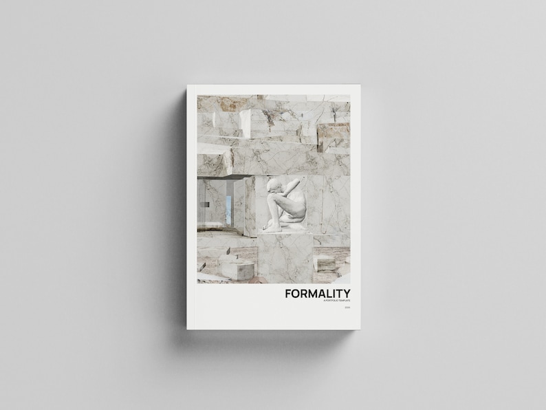 Formality Magazine Portfolio Template | Minimalist Layout | Architecture | Magazine ...