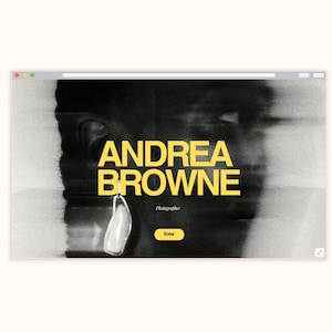 Design/Photographer Website Canva Template | Minimal Portfolio Website | Bio, Projects & Contact Pages