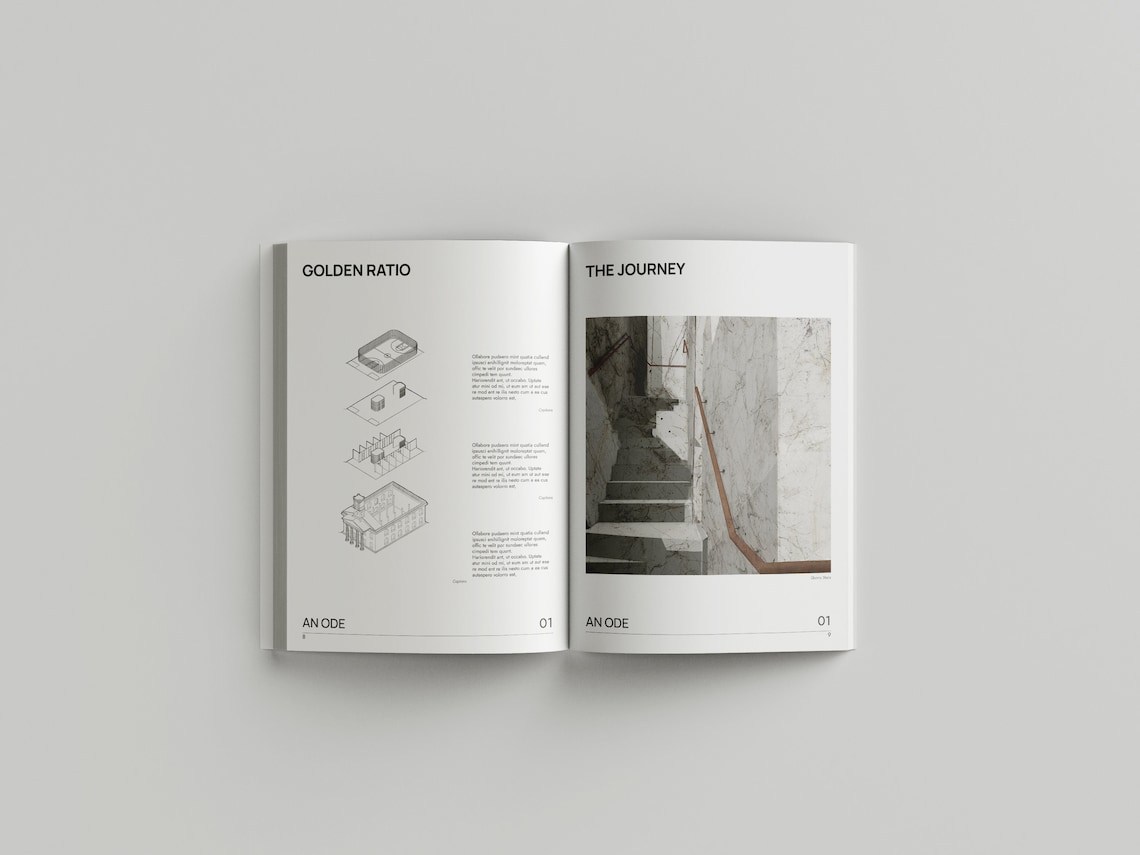 Photo inspiration: Portfolio Template Minimalist Layout Architecture Magazine Interior Photo Inspiration