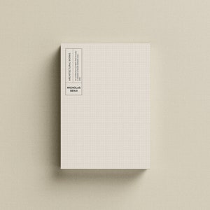 Portfolio Cover Vorlage | Minimalistisches Cover | Architektur | Magazin | Adobe InDesign | DIN A4 | Porträt |