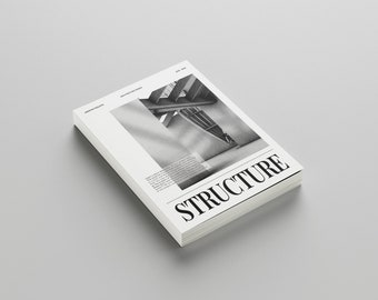 Portfolio-Vorlage | Minimalistisches Layout | Architektur | Magazin | Interior Design Vorlage | Adobe InDesign | DIN A4 |