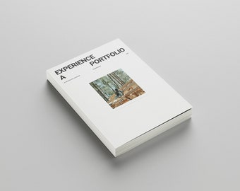 ミニマリスト ポートフォリオ テンプレート: A4 InDesign (デジタル ダウンロード)