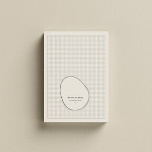 Portfolio Cover Vorlage | Minimalistisches Cover | Architektur | Magazin | Adobe InDesign | DIN A4 | Porträt |