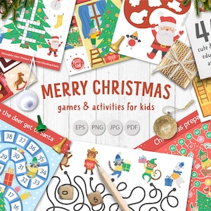 44 Christmas Games MEGA BUNDLE, Printable Christmas Party Games, Christmas Games Bundle, Fun Christmas Party Ideas, Merry & Bright Games