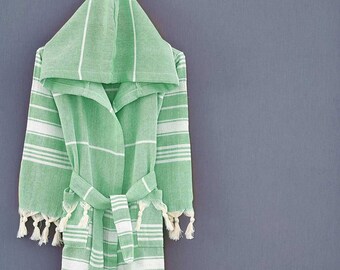 Organic Robe for Kids, Child Bathrobe, Baby Shower Gift, Kids Bathrobe, Baby Robe, Turkish Towel Robe, Children Robe, Hooded Robe for Kids