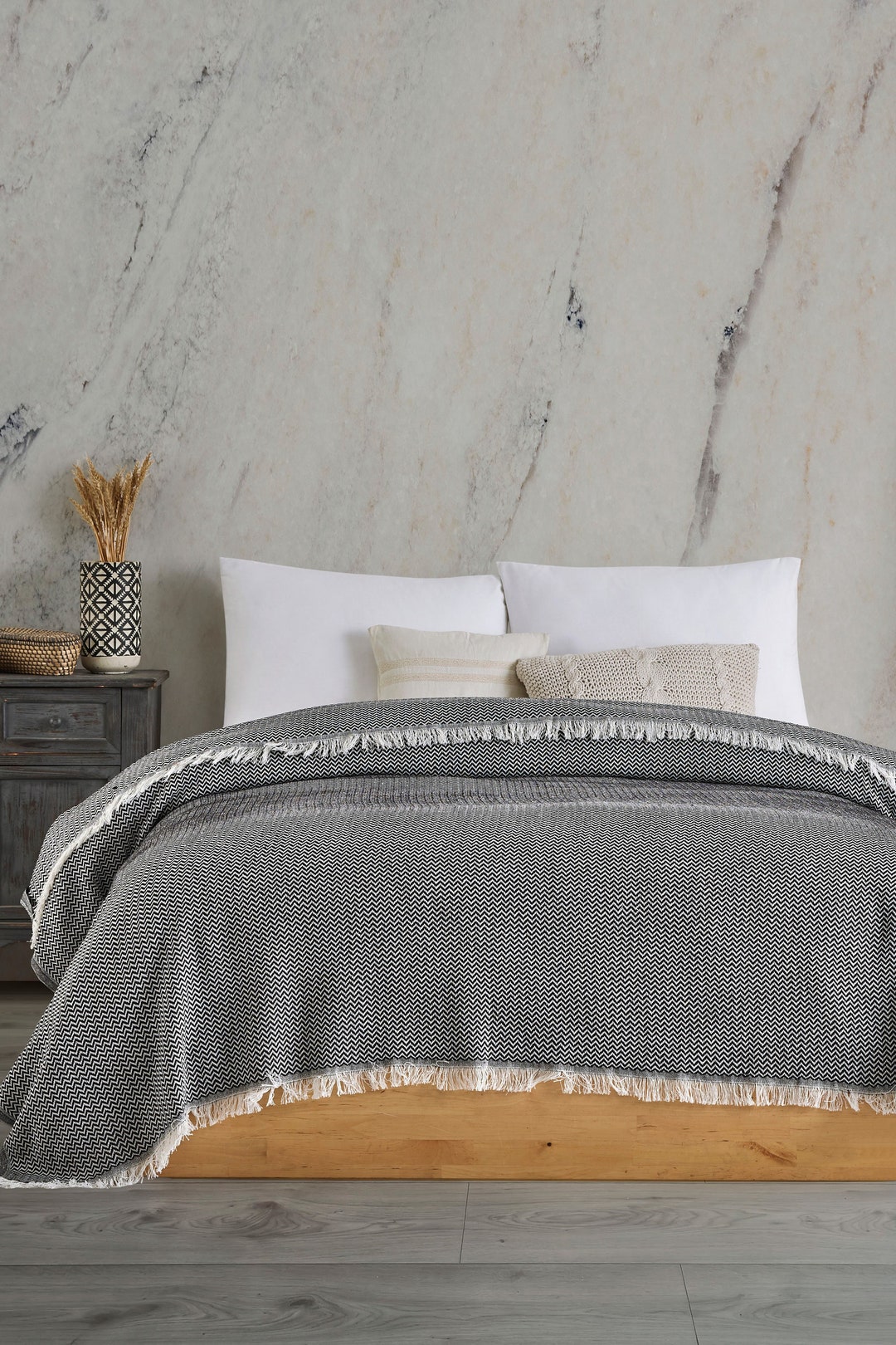 Turkish Blanket, Monogrammed Throw, Bed Cover, Sofa Covers