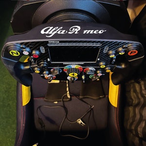 Alfa Romeo sticker for Thrustmaster Ferrari SF1000 steering wheel (NEW 2023)