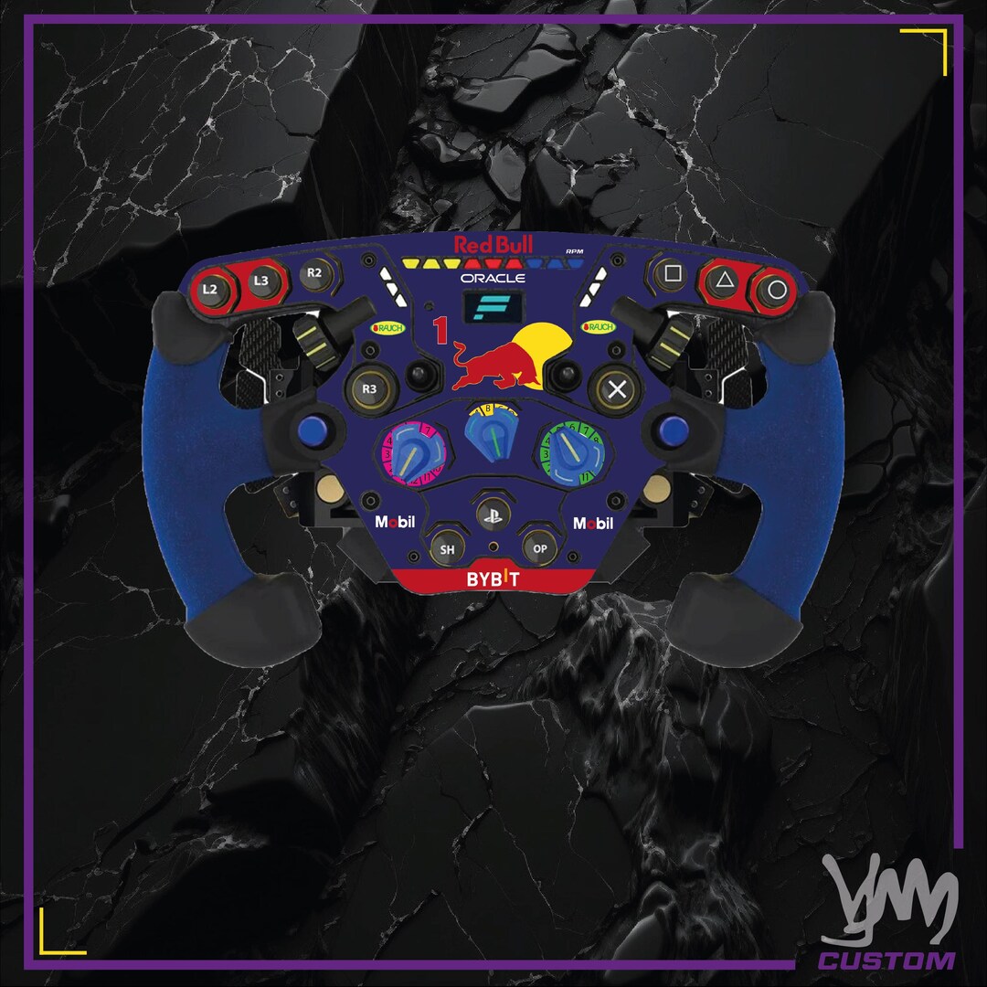 Stickers for Complete Fanatec Podium Steering Wheel RB Racing F1 Max ...