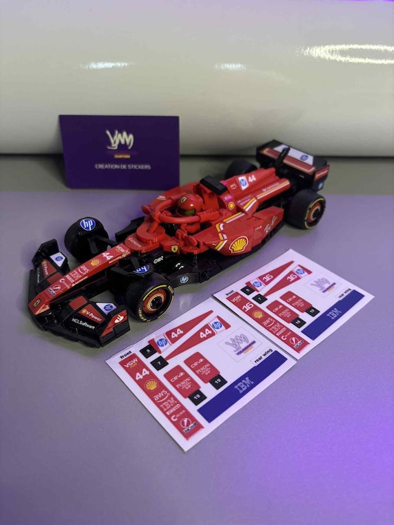 Driver Number and Livery Stickers for Lego Speed Champions F1 - Etsy