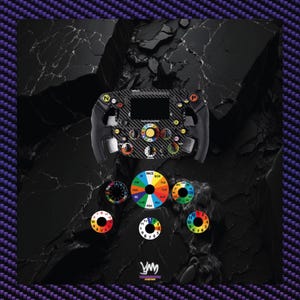 Aufklebersatz für die Thrustmaster SF1000-Wahltasten, Nachbildung des Originals