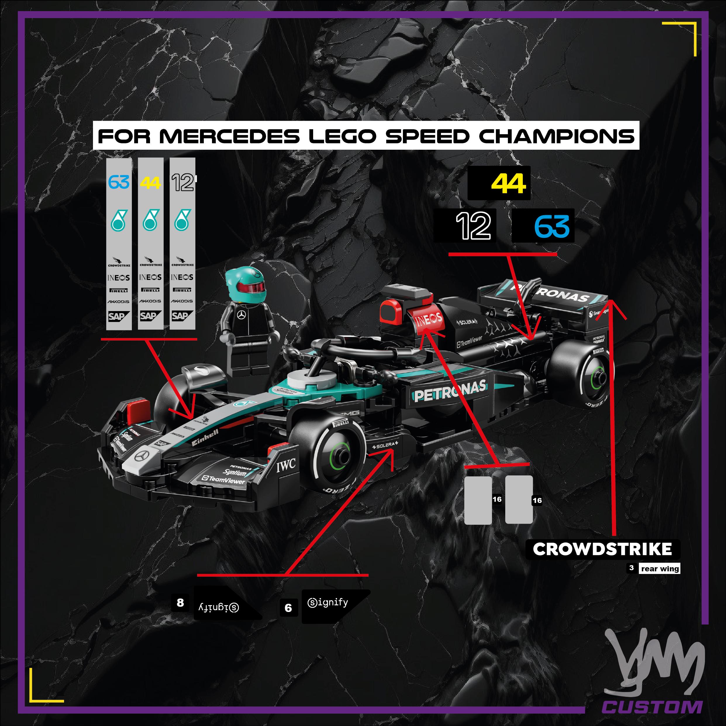 トイガン VINYL Mercedes-AMG F1® W15 Race Car 77244 | Speed Champions | Buy