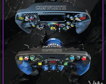 Sticker Cosworth pour les volants Thrustmaster SF1000 / Add-on, Fanatec Podium, SIMAGIC