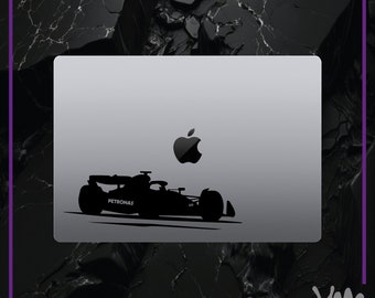 Sticker Lewis Hamilton, Mercedes Petronas F1 pour ordinateur portable