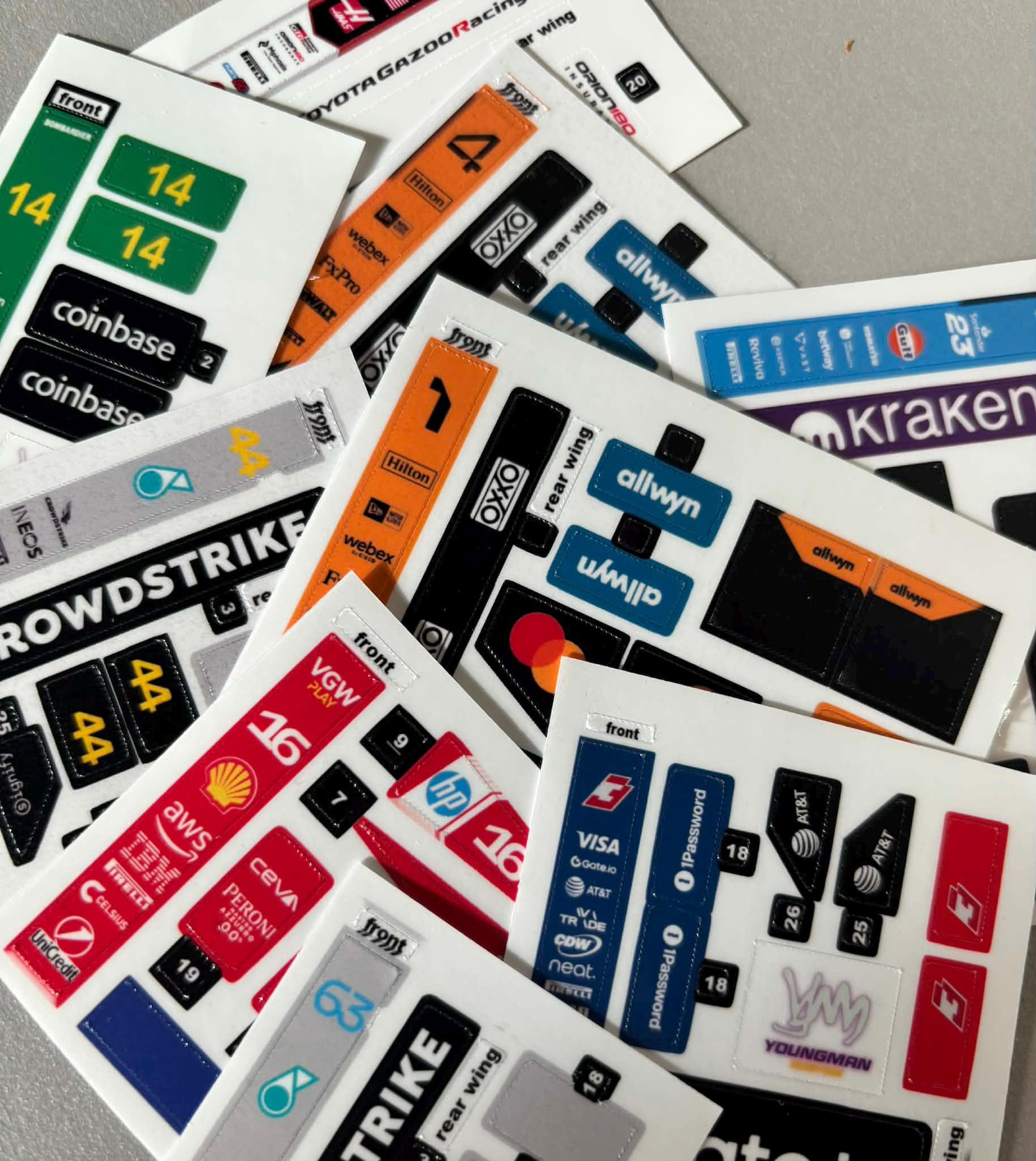 Driver Number and Livery Stickers for Lego Speed Champions F1 - Etsy