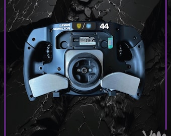 Stickers for the back of the Thrustmaster SF1000 Ferrari steering wheel - Replica of either L. Hamilton or C. Leclerc (your choice)