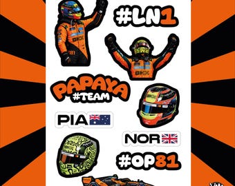 McLaren F1 sticker sheet