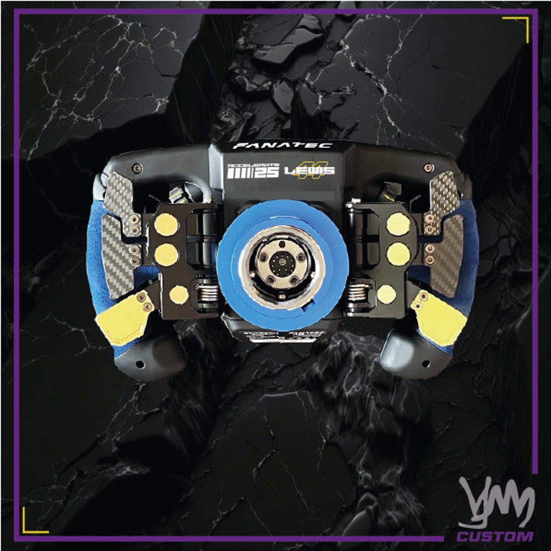 Complete Lewis Hamilton Steering Wheel Stickers for Fanatec Steering