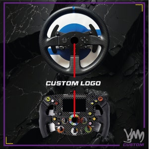 Sticker logo personnalisé central pour les volants Thrustmaster T300 Gran Turismo et SF1000 Ferrari