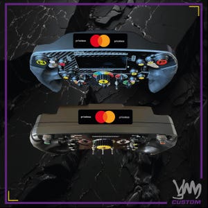 Mastercard Mclaren F1-Aufkleber für Thrustmaster Ferrari SF1000-Lenkrad – Add-On F1 – Fanatec Podium / CSL McLaren