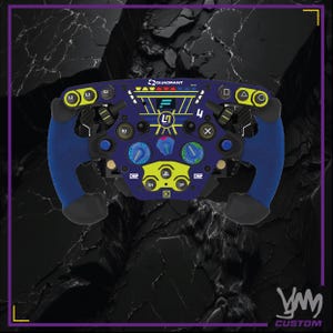 Adesivi per volante Fanatec Podium Complete - LN Kart Custom OTK Lando Norris Quadrant