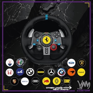 Logitech G29 steering wheel center logo sticker