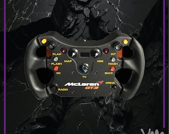 Stickers for buttons on the steering wheel Fanatec CSL Elite McLaren GT3