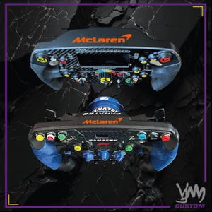 Sticker McLaren pour volant Thrustmaster Ferrari SF1000 - Add-On F1 - Fanatec Podium / CSL McLaren - SIMAGIC - Moza GS