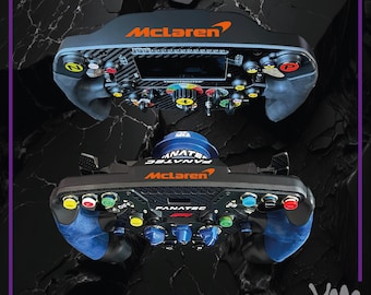 McLaren sticker for Thrustmaster Ferrari SF1000 steering wheel - Add-On F1 - Fanatec Podium / CSL McLaren - SIMAGIC - Moza GS