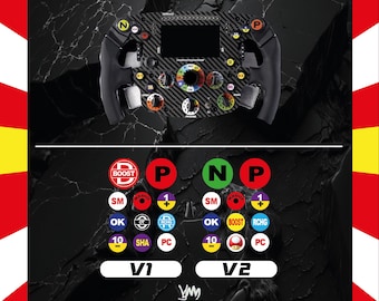 Sticker pack for Thrustmaster SF1000 buttons, version 2026