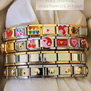 90s Italian Charm Bracelet - Etsy