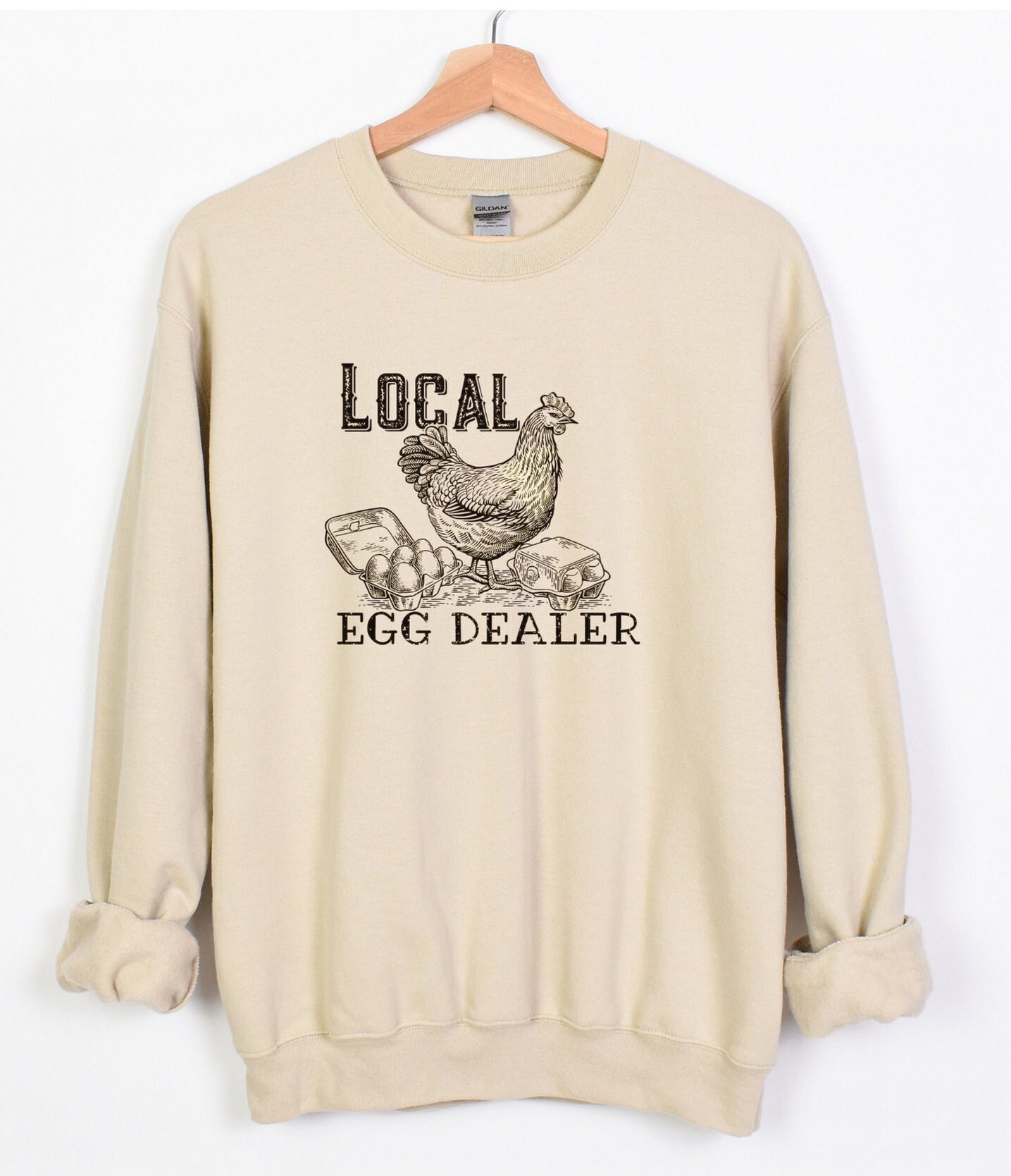Chicken Sweatshirt Local Egg Dealer Shirt Chicken Lover Gift